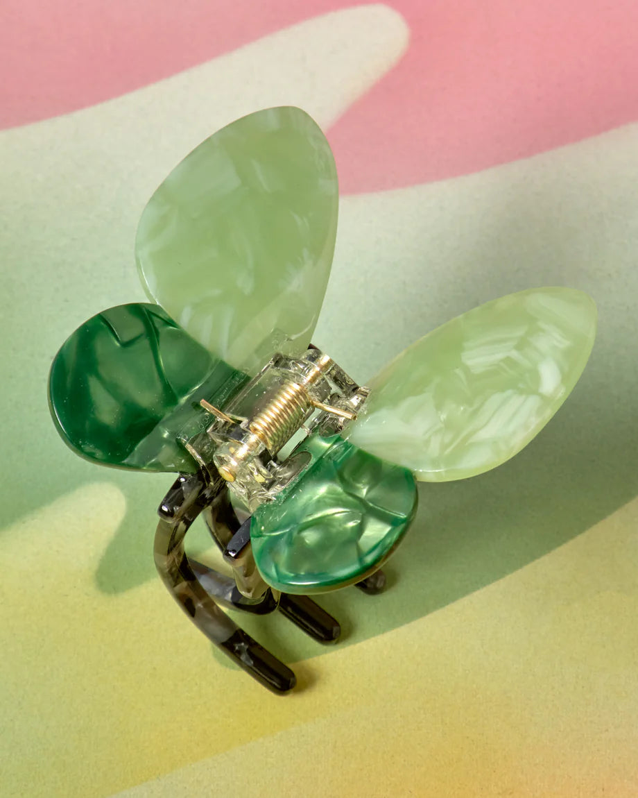 Green Butterfly Hair Claw