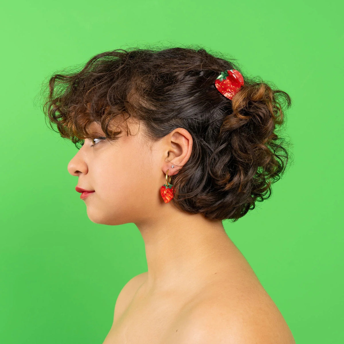 Mini Strawberry Hair Claw