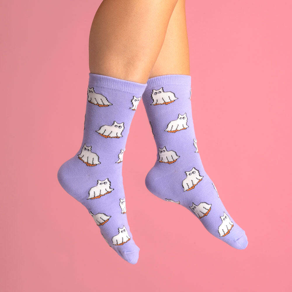 Ghost Cat Socks