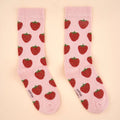 Glittery Strawberry Socks
