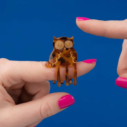 Owl Mini Hair Claw