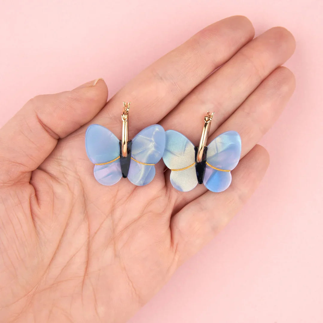 Lavender Butterfly Earrings