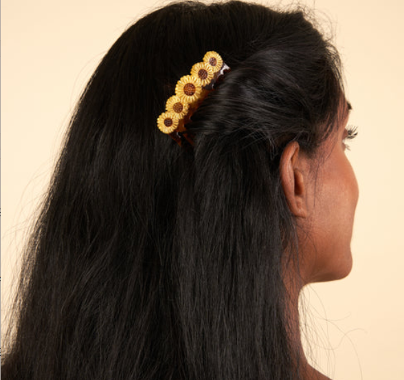 Sunflower Hair Combs Set