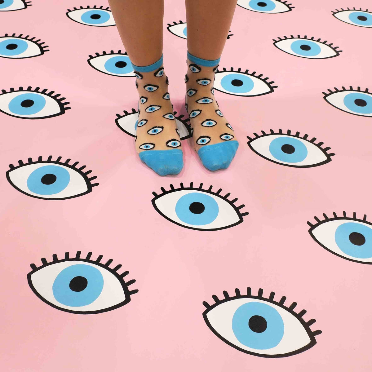 Sheer Eye Socks