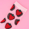 Sheer Strawberry Socks