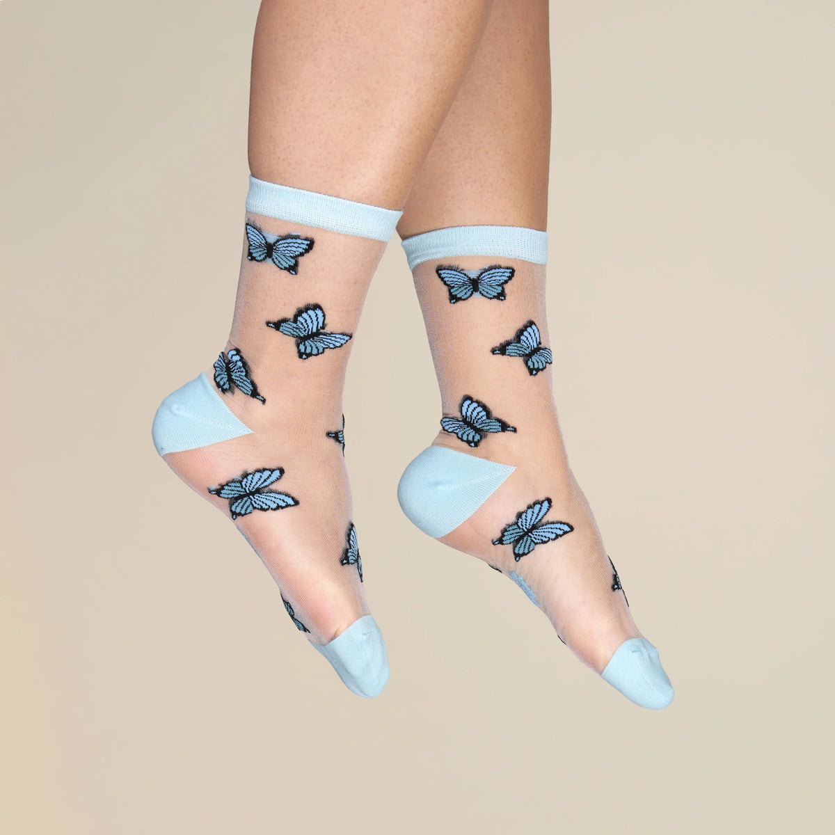 Sheer Butterfly Socks