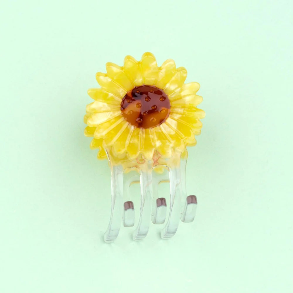 Mini Sunflower Hair Clip