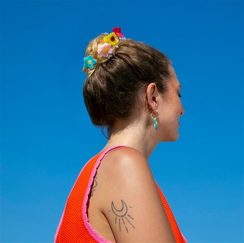 Mini Sunflower Hair Clip