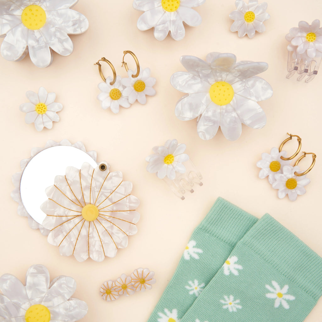 Mini Daisy Hair Claw Set