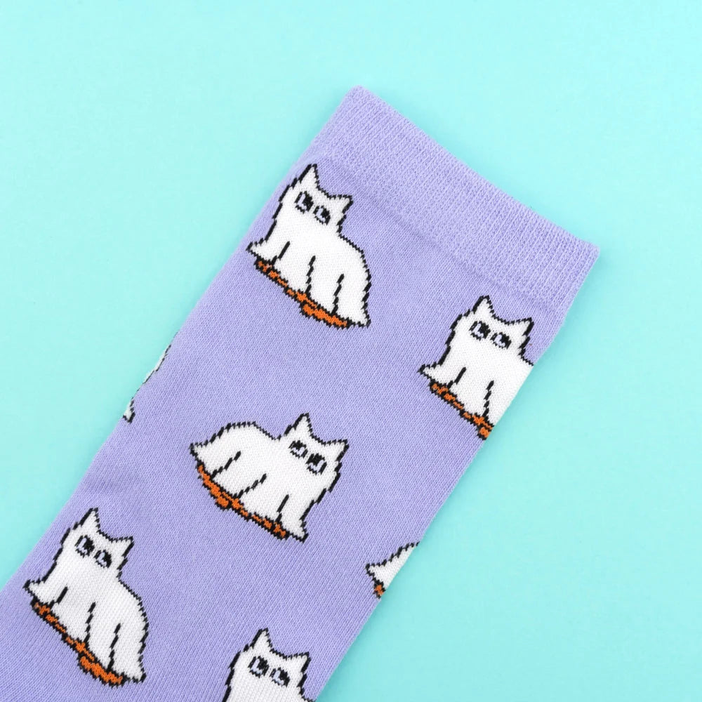 Ghost Cat Socks
