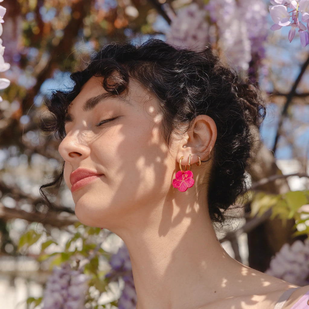 Hibiscus Earrings