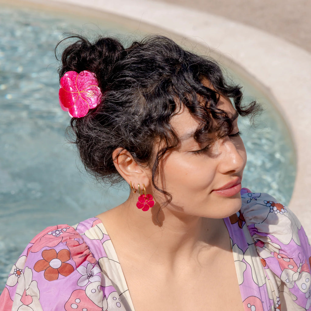 Hibiscus Hair Claw