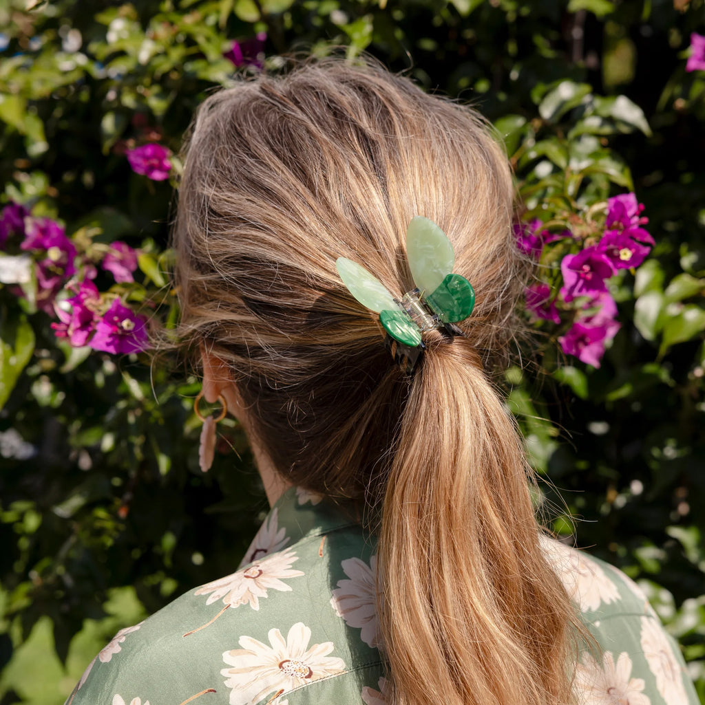 Green Butterfly Hair Claw