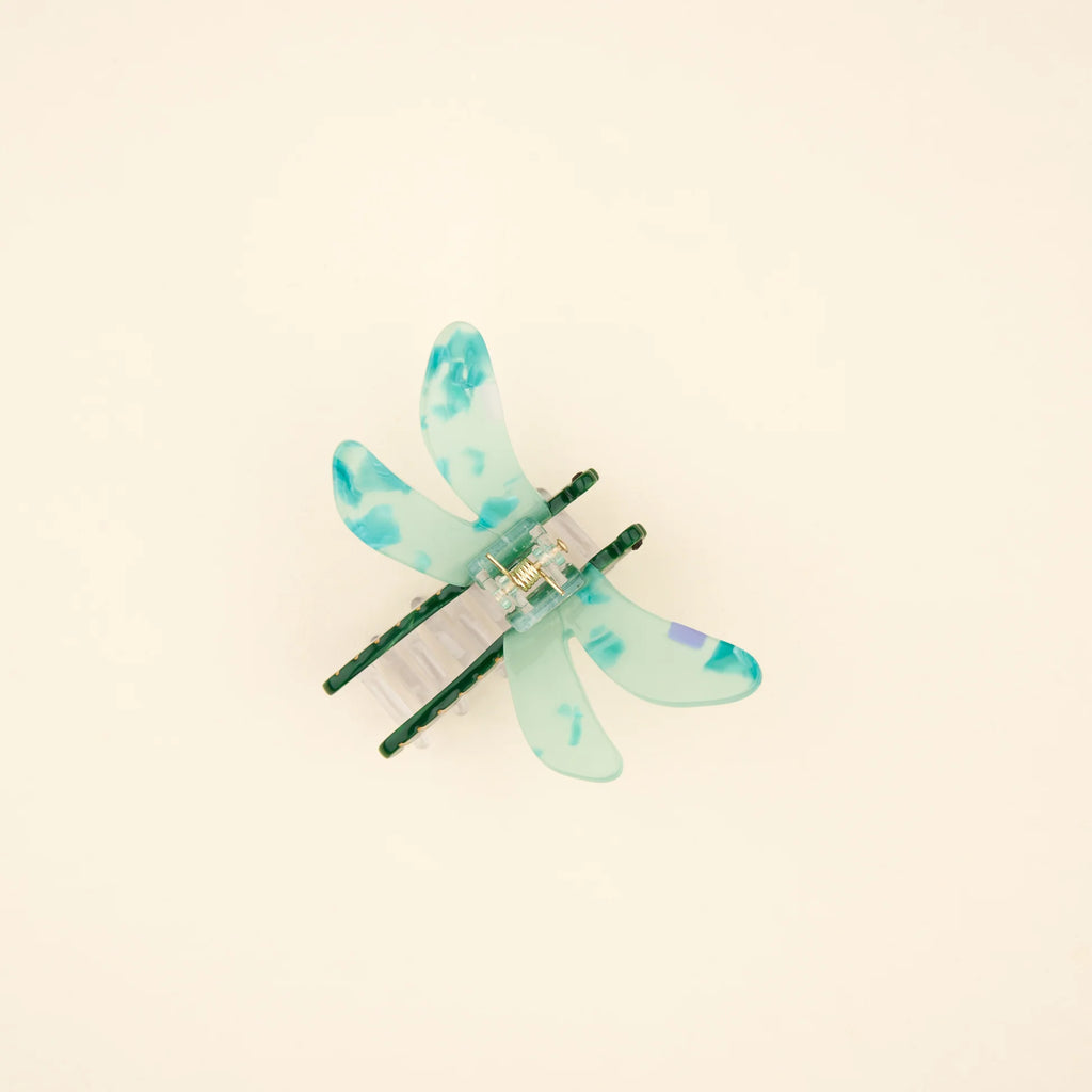 Green Dragonfly Hair Claw