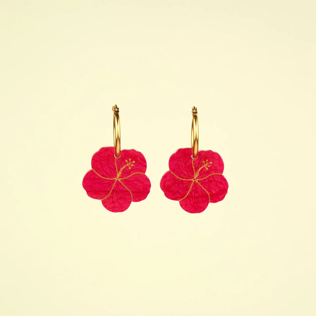 Hibiscus Earrings