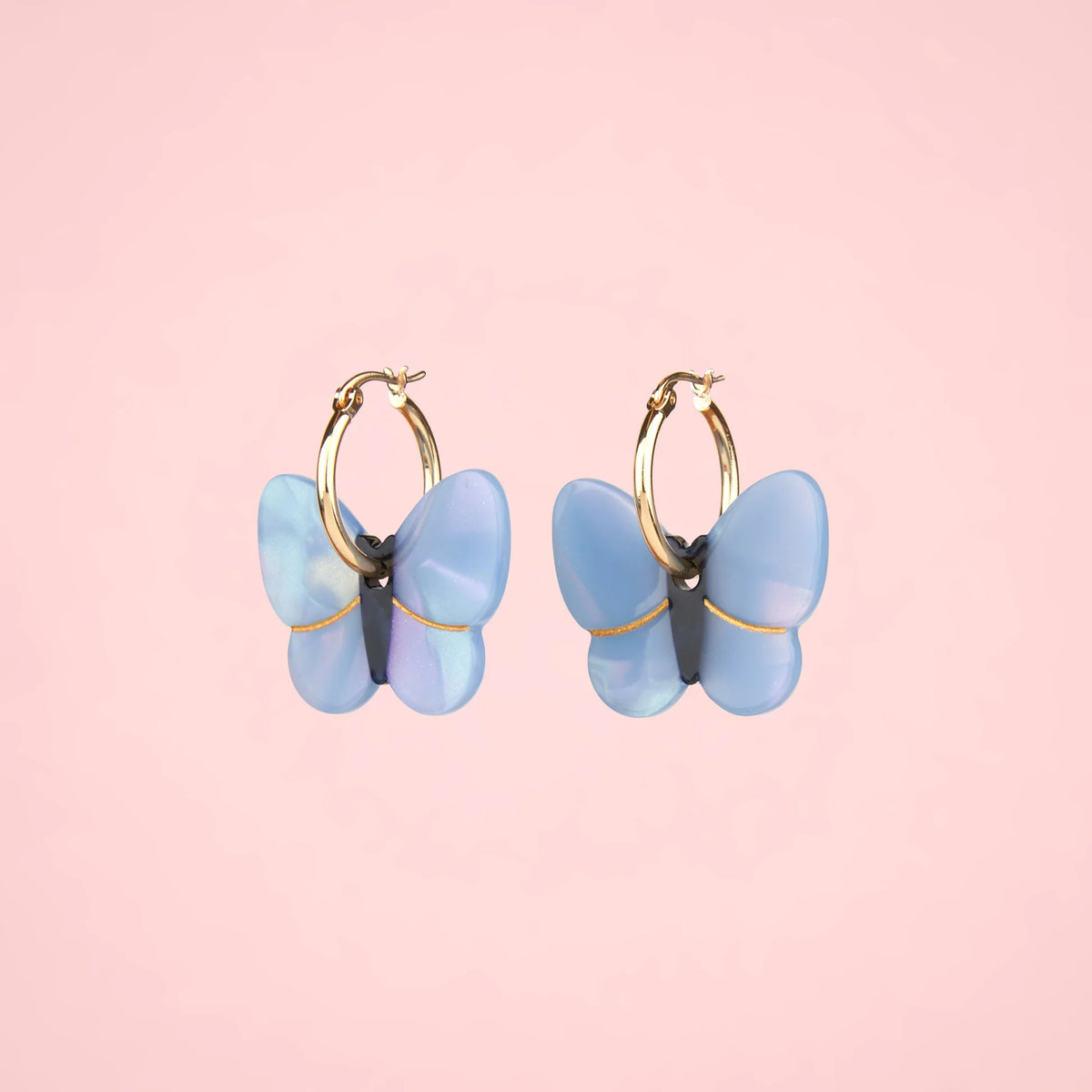 Lavender Butterfly Earrings
