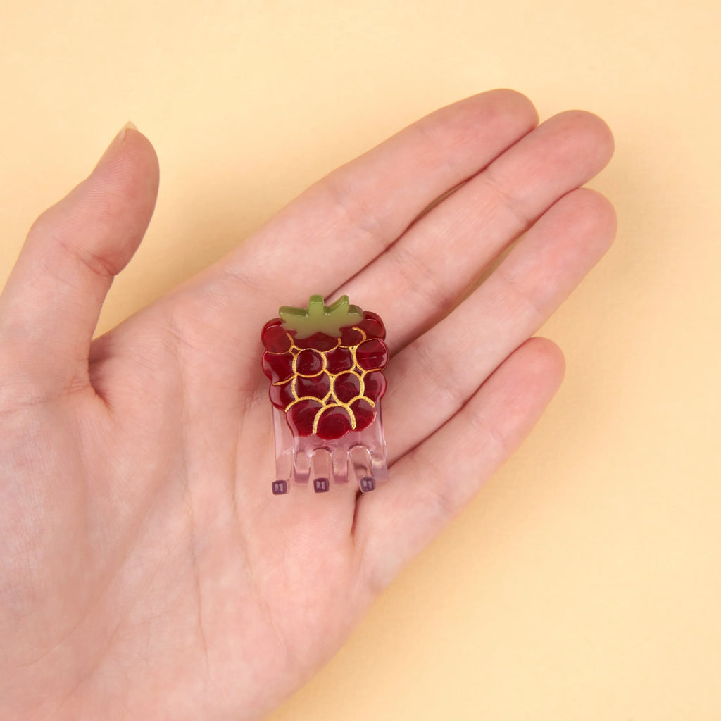 Raspberry Red Mini Hair Claw