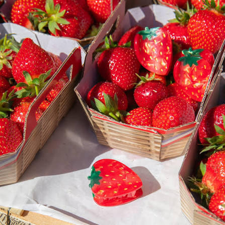 Mini Strawberry Hair Claw