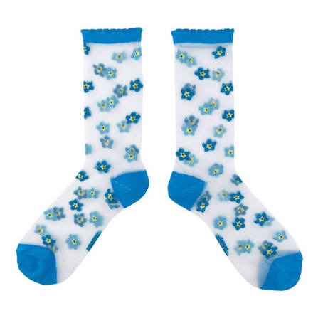 Forget-me-not Sheer Socks