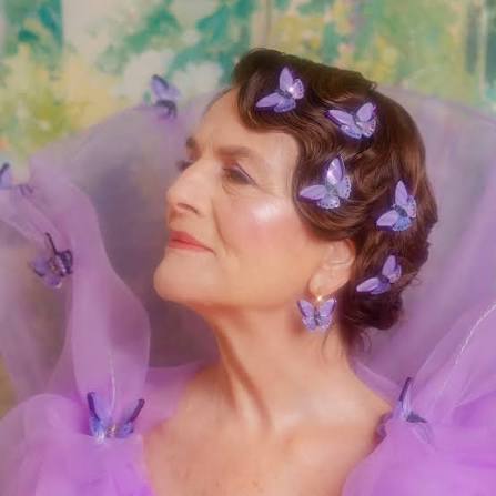 Purple Butterfly Earrings