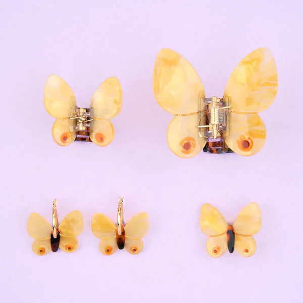 Yellow Butterfly Hair Clip, Невденк